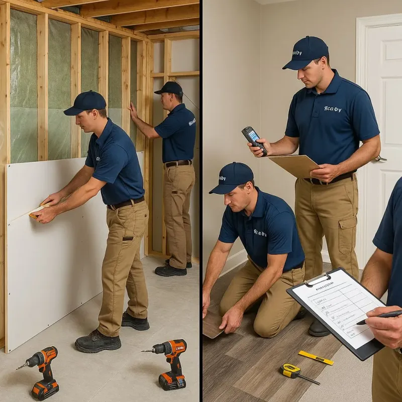 Repairs and Reconstruction process in Oakwood, PA